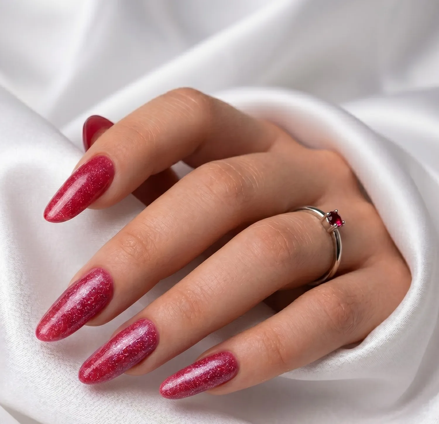Diva Nails Majestic Color 40 Ciliegia Glitter semipermanente 12ml