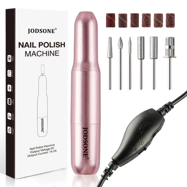 Jodsone Fresa Unghie Elettrica 14000 RPM con 6 Punte