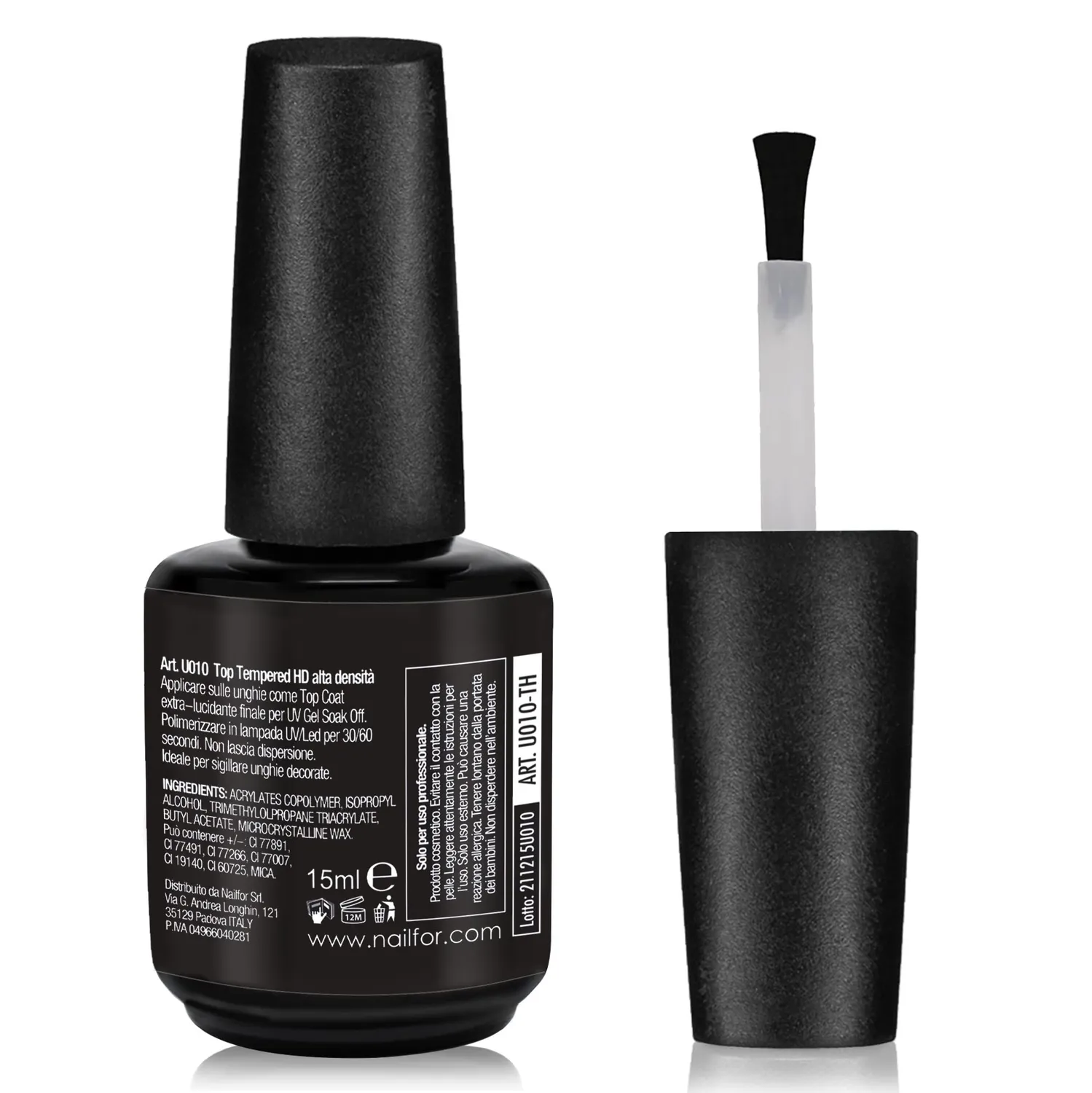 Nailfor Tempered HD Top Coat sigillante 15 ml lucido