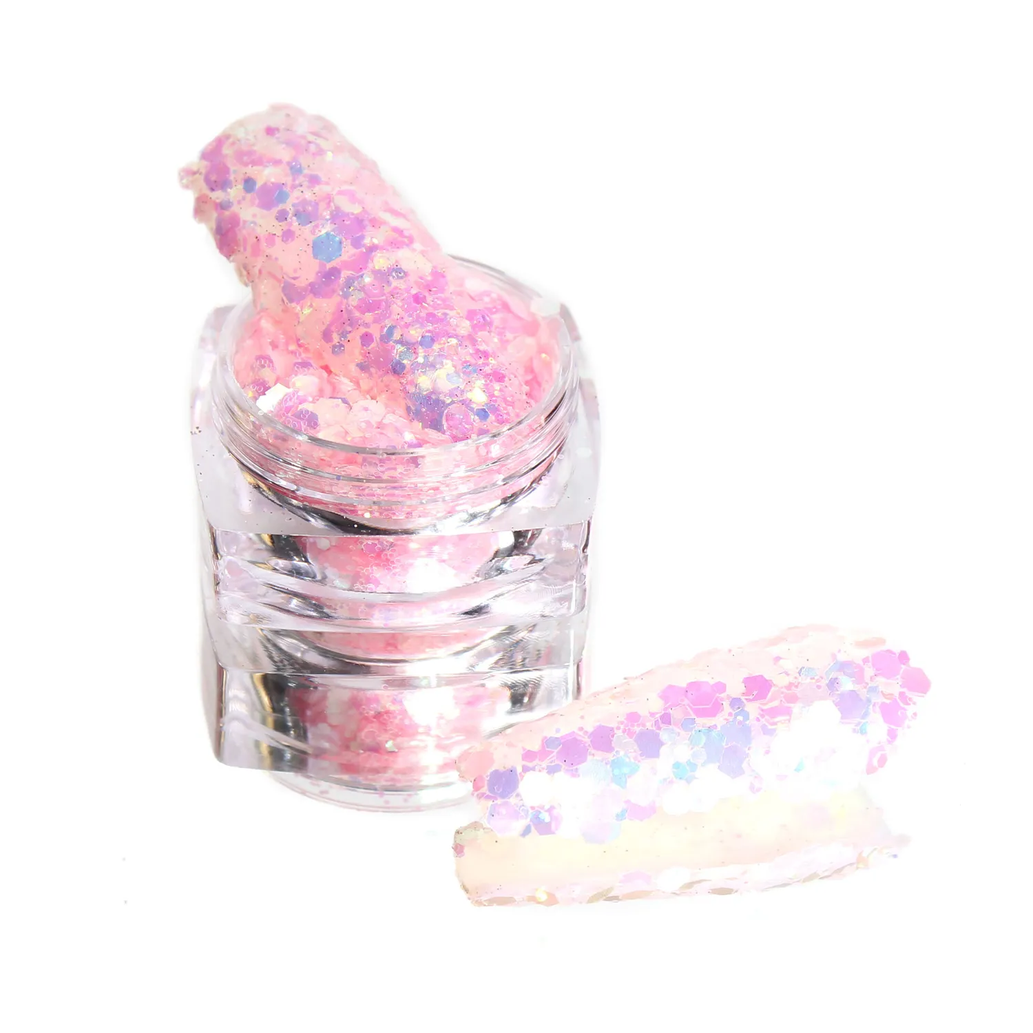Komilfo Glitter MIX-006 paillettes fotocromatiche 2,5 g rosa-blu