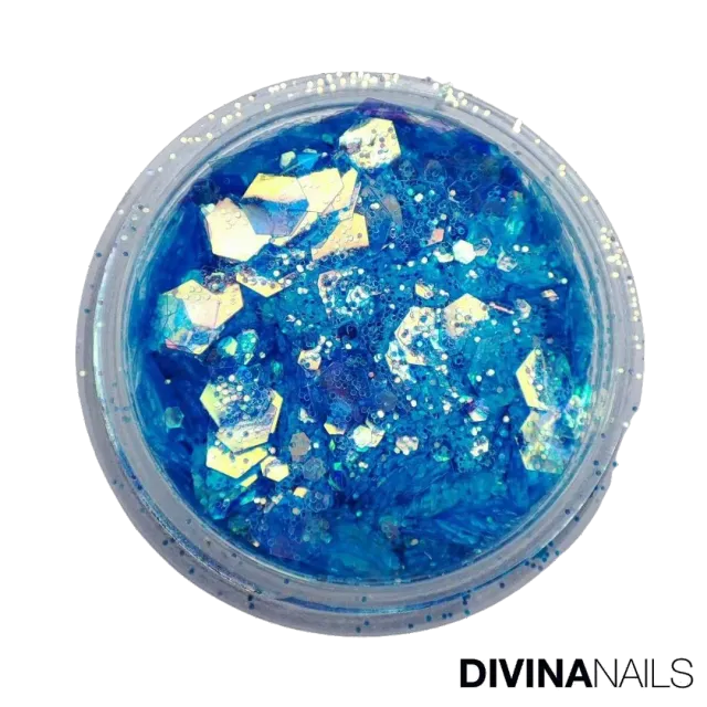 Diva Nails Holo Flakes Coral Bay glitter unghie 2g olografico