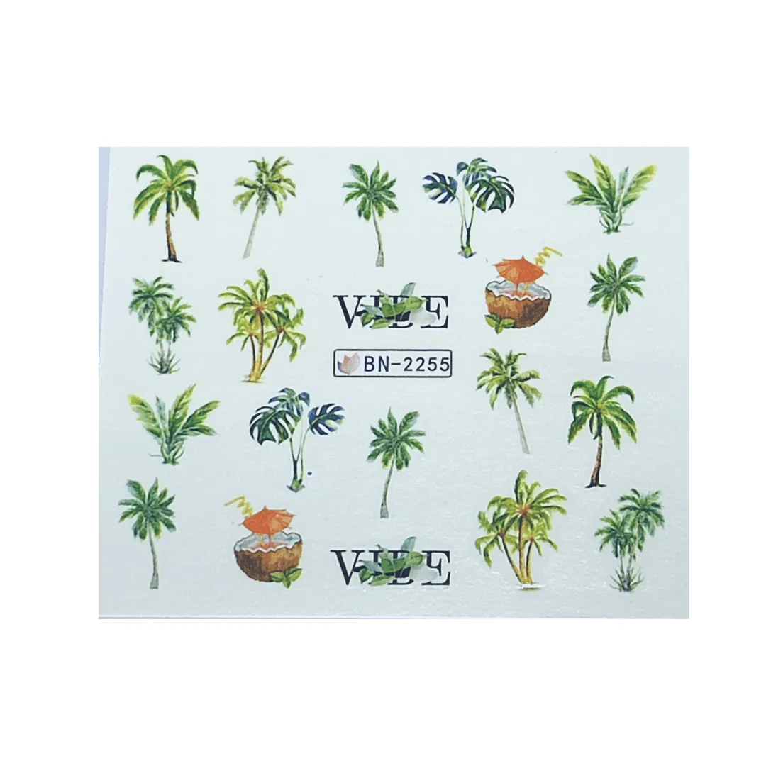 Diva Nails Water Decal Miami Vice stickers unghie 12pz