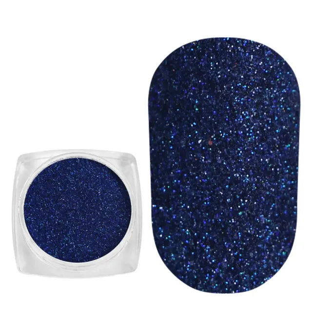 Komilfo 012 glitter unghie blu hologram 0,08mm