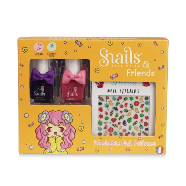 Snails Friends Candy Carnival set smalti + sticker
