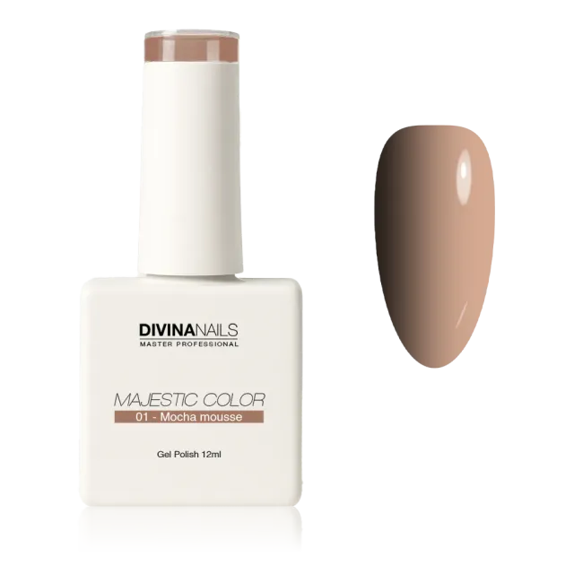 Diva Nails Majestic Color 01 Mocha Mousse semipermanente 12ml nude