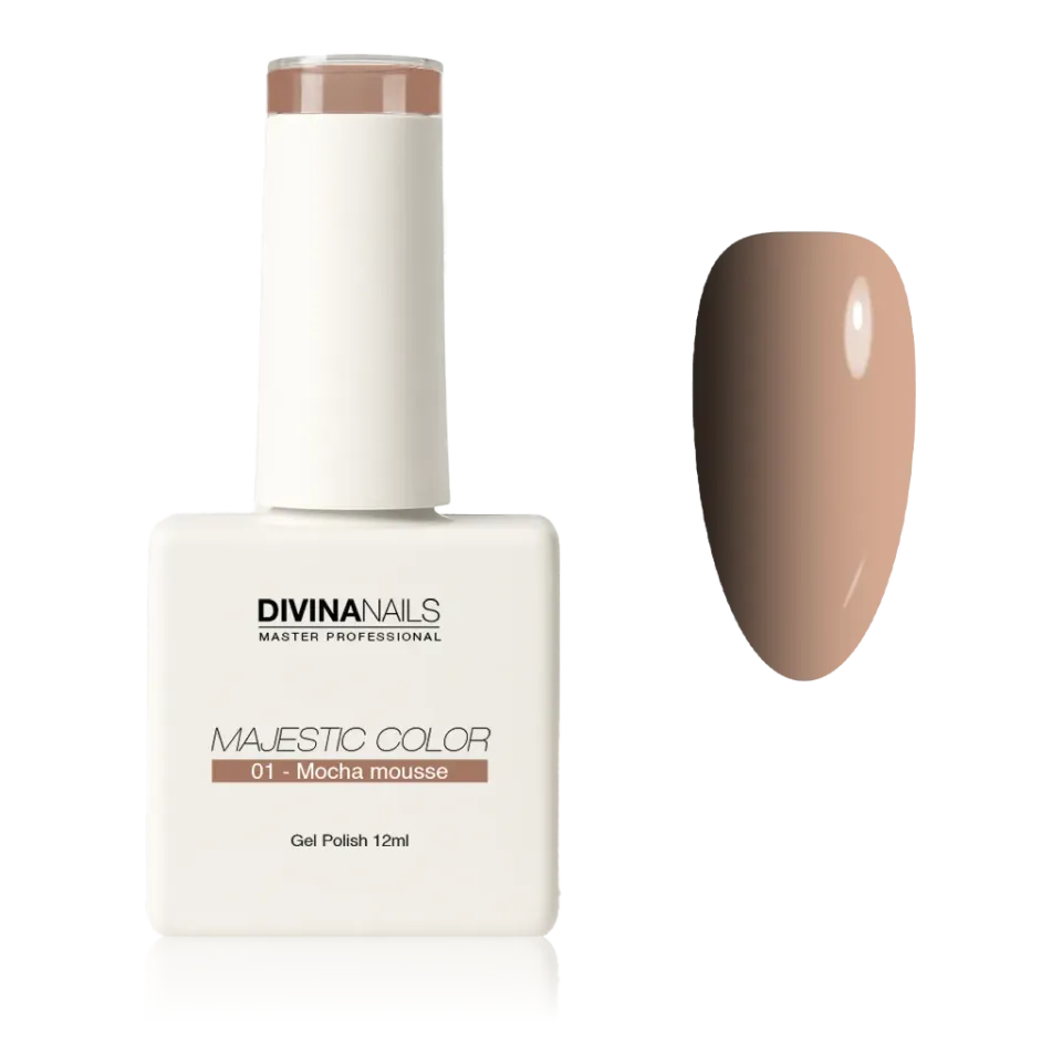 Diva Nails Majestic Color 01 Mocha Mousse semipermanente 12ml nude