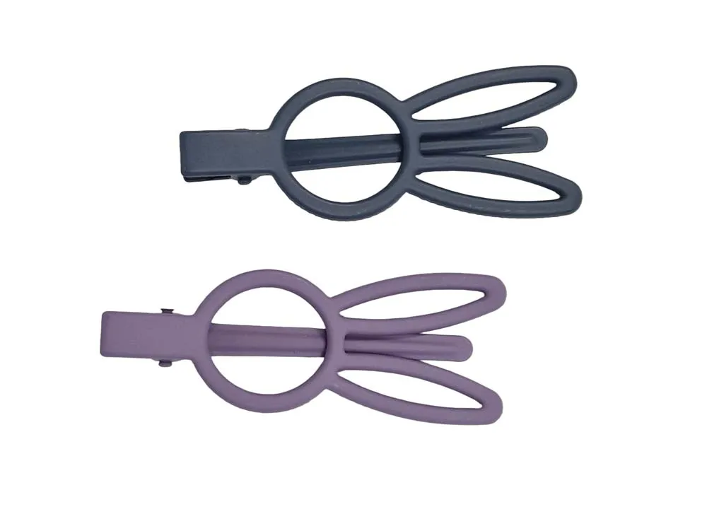 Snails Cuty Clips Bunny Eyes mollette capelli 2pz viola-blu bambina