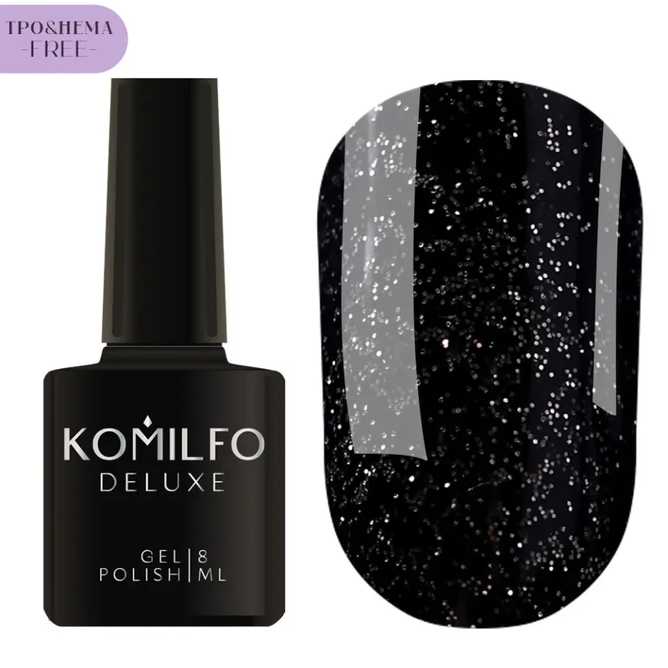 Komilfo Glitter G023 smalto semipermanente 8 ml brillante