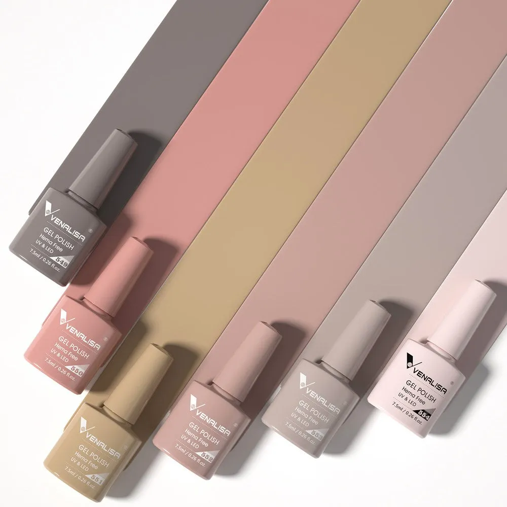 Venalisa Chic Mist set 6 smalti gel semipermanente hema free