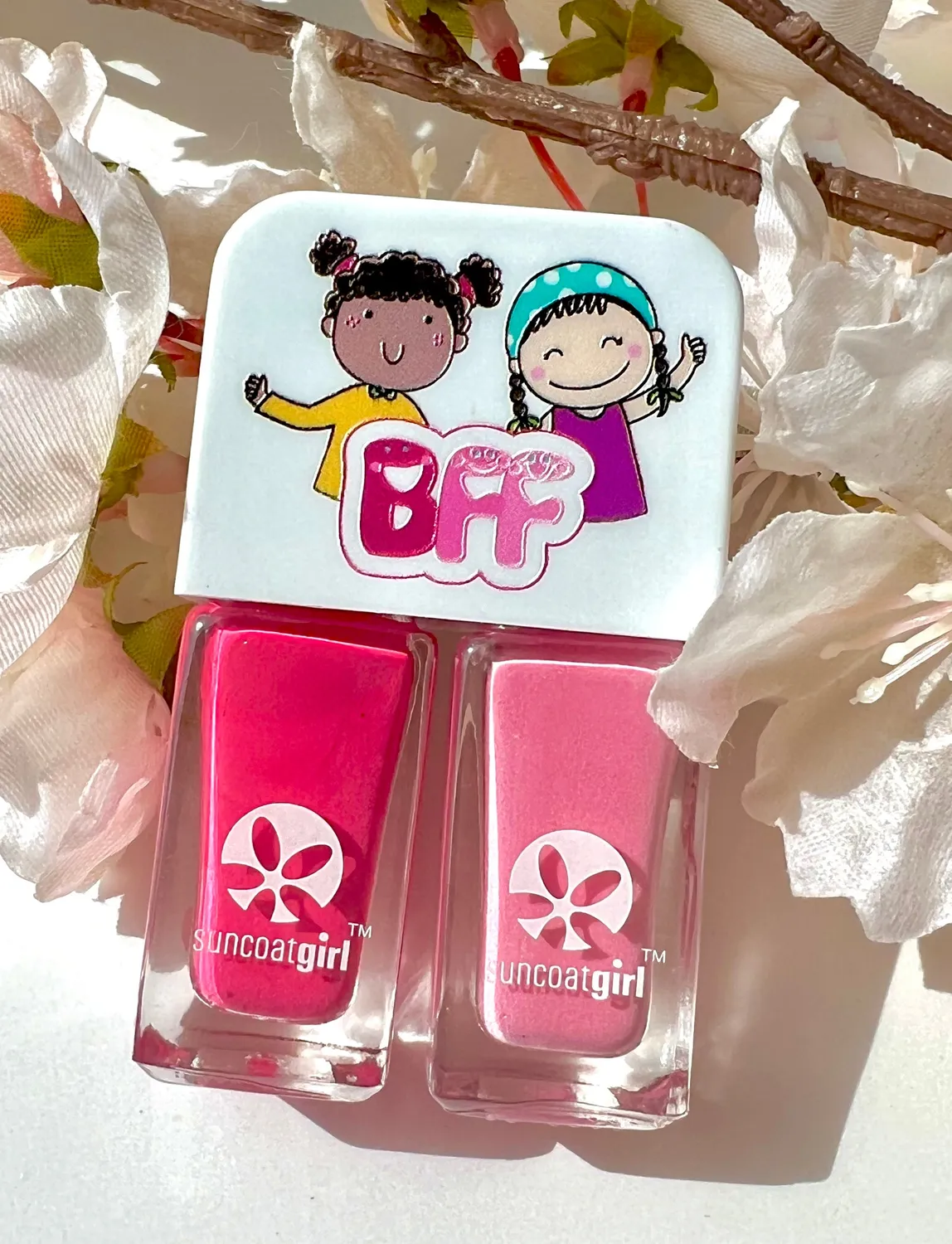 Suncoatgirl Pinkies duo smalti bambina 2x5 ml rosa coprenti