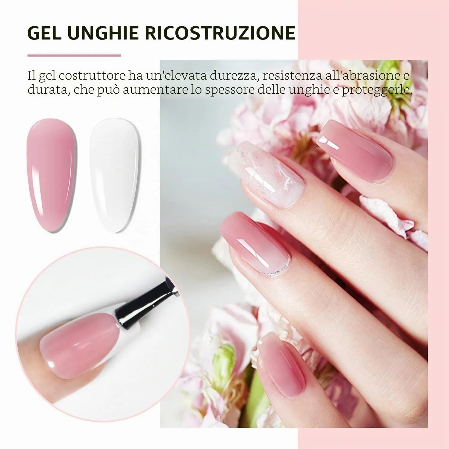 Jodsone Builder Gel Unghie 10ml marrone rossastro coprente