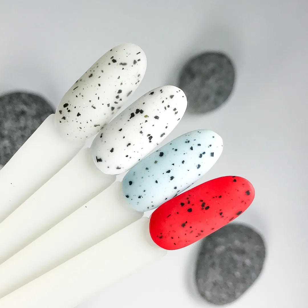 Komilfo No Wipe Matte Spotty Top top opaco 8 ml crumbs neri