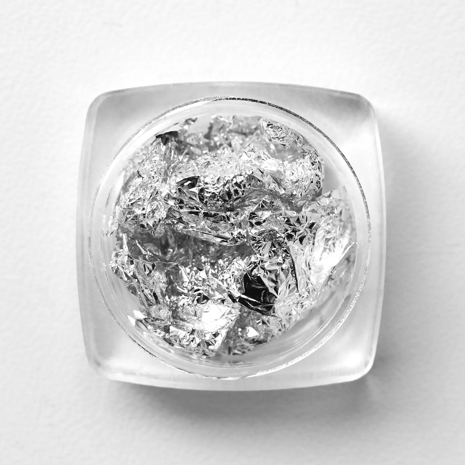 Komilfo Foil foglio unghie argento effetto craquelé