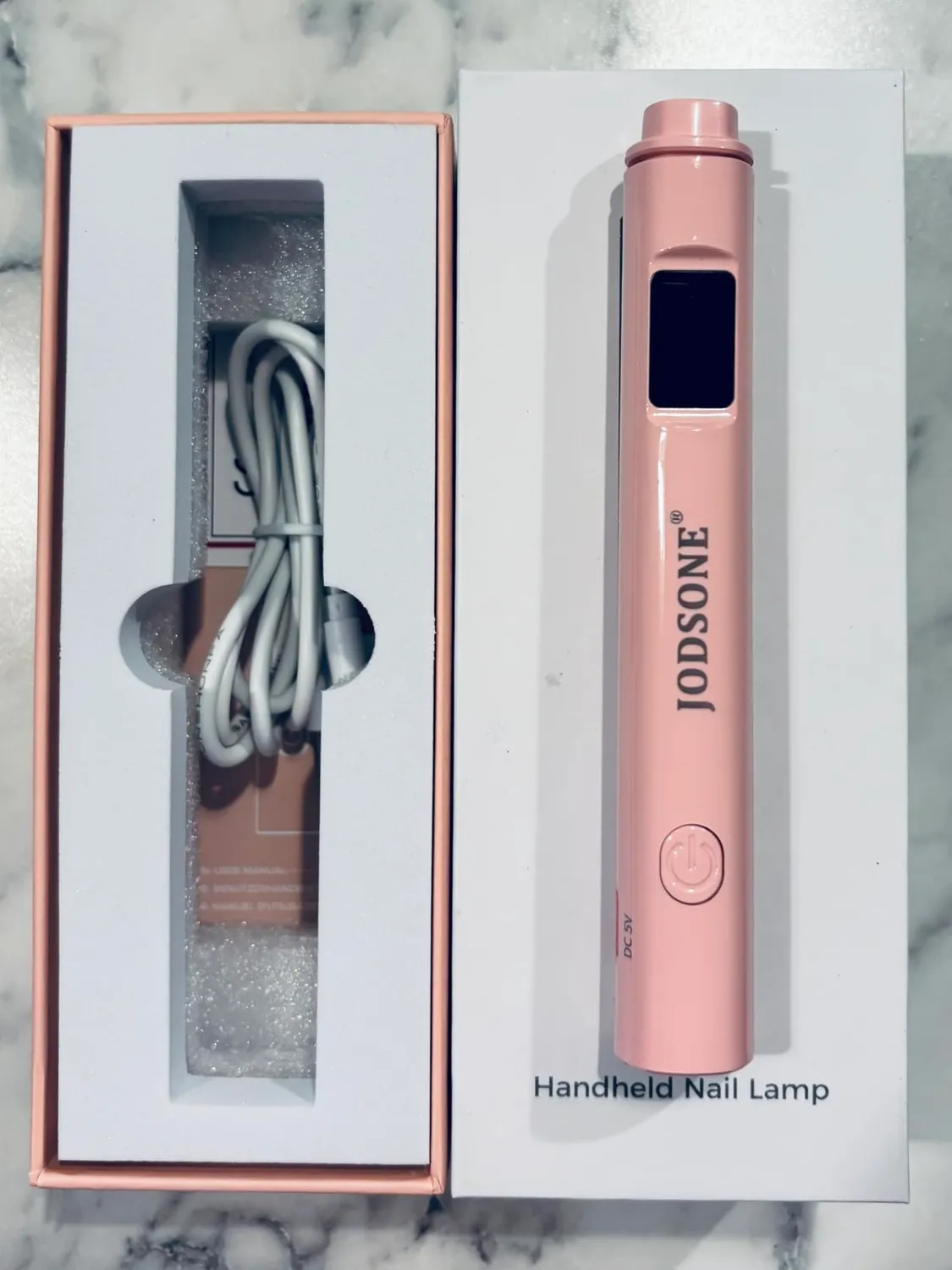 Jodsone H9-pink lampada unghie LED portatile rosa