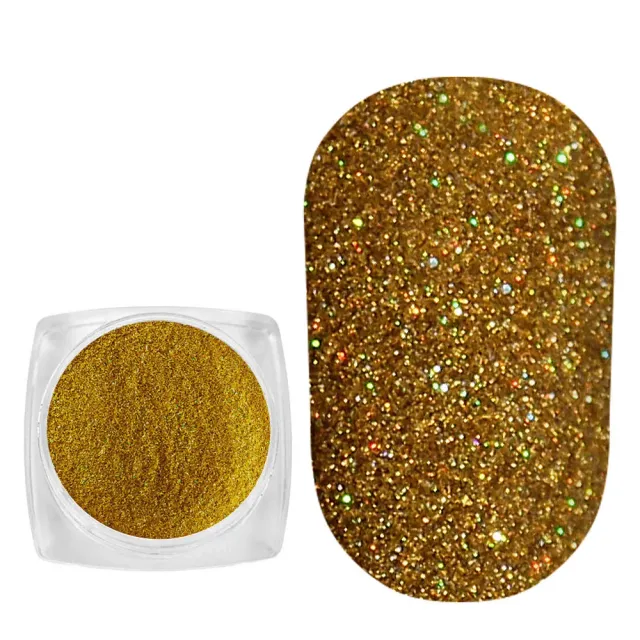 Komilfo Sequin 115 decorazione unghie oro hologram 2,5 g