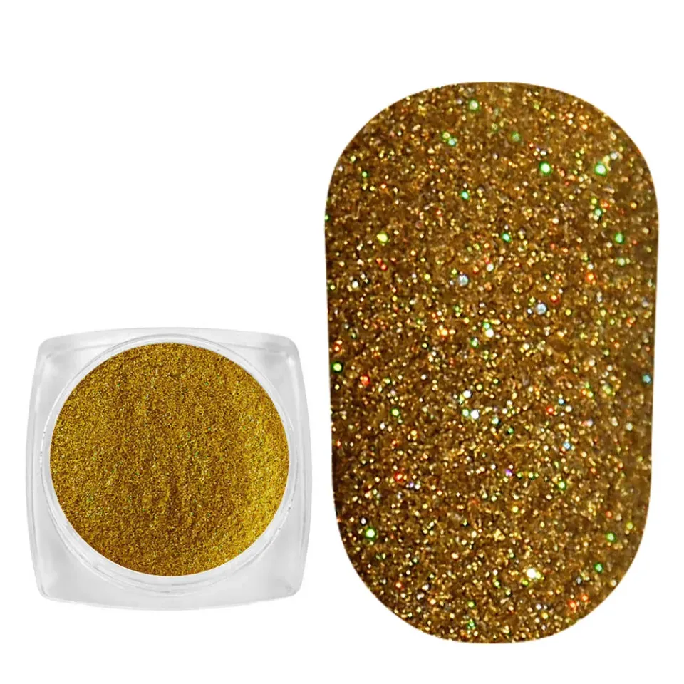 Komilfo Sequin 115 decorazione unghie oro hologram 2,5 g