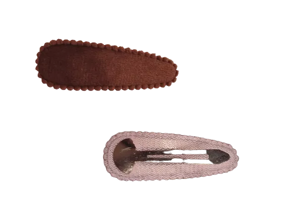 Snails Cuty Clips Bunny Ears Brown mollette 2 pezzi marroni