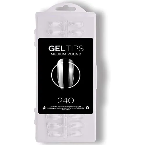 Nailfor Gel Tips tonda trasparente 240pz medium