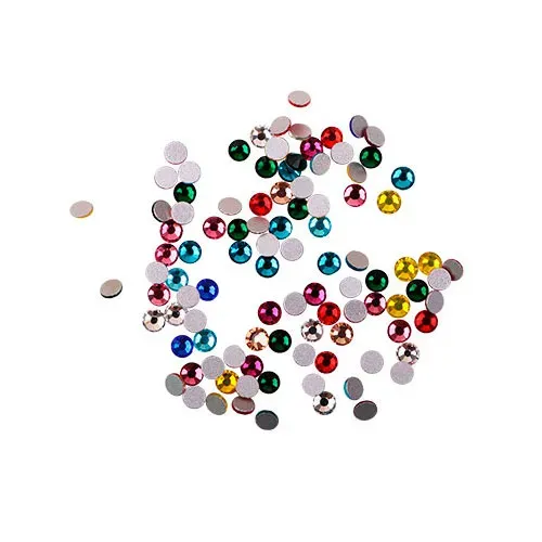 Komilfo Strass Mix strass unghie multicolor taglia 10 100 pz