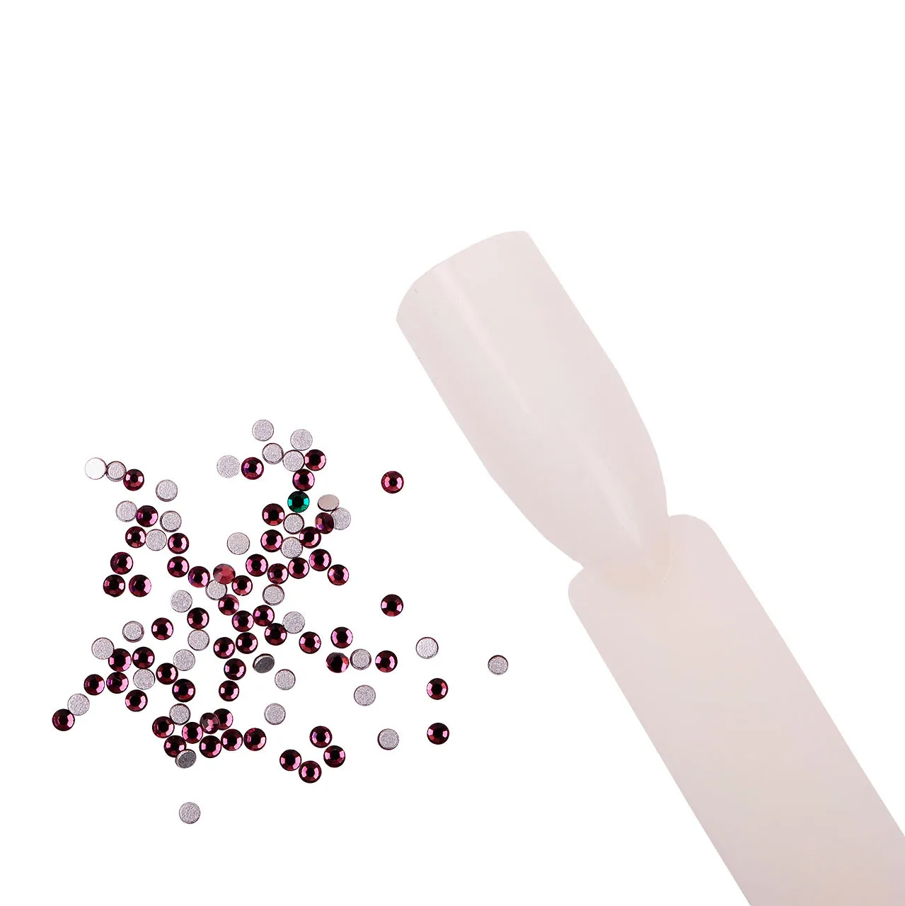 Komilfo Strass Unghie Dk Amethyst Taglia 3 100 pz Viola
