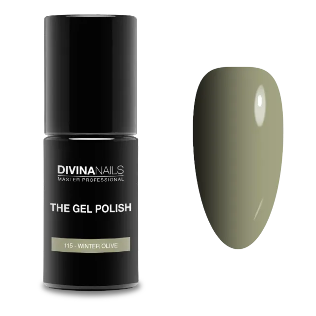 Diva Nails The Gel Polish 115 Winter Olive semipermanente 8ml verde