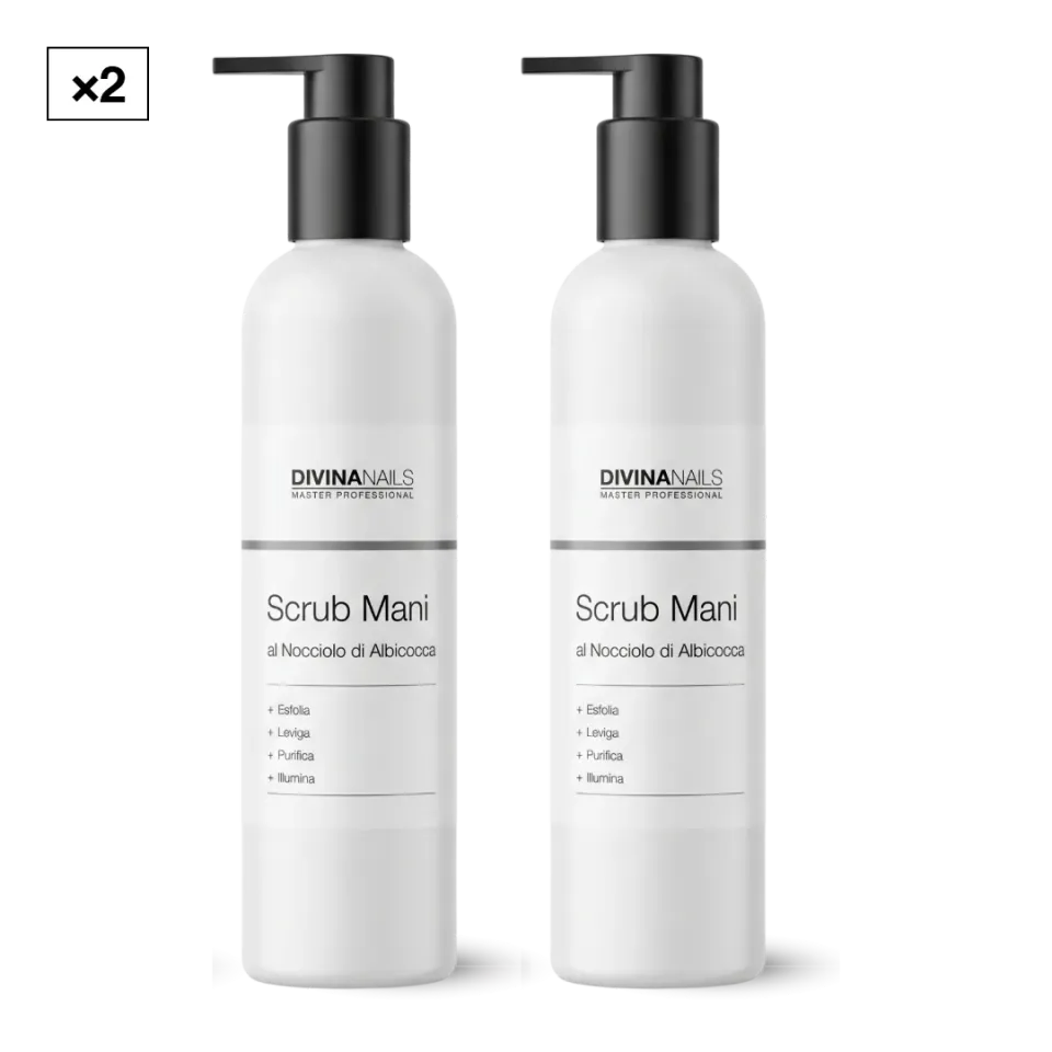 Diva Nails Scrub Mani Albicocca 300ml scrub esfoliante 2 pezzi