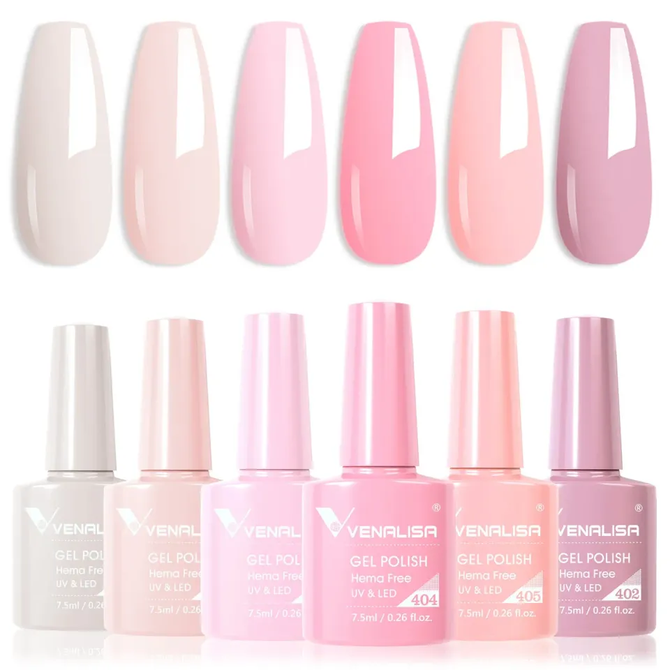 Venalisa Set 6 smalti gel 7,5ml colori assortiti TPO free