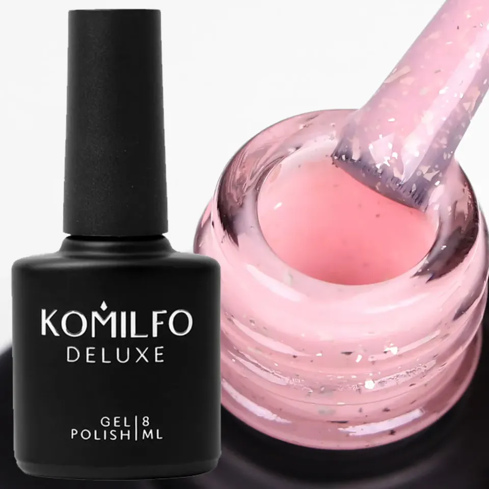Komilfo Potal Base P005 base semipermanente rosa 8 ml foglia