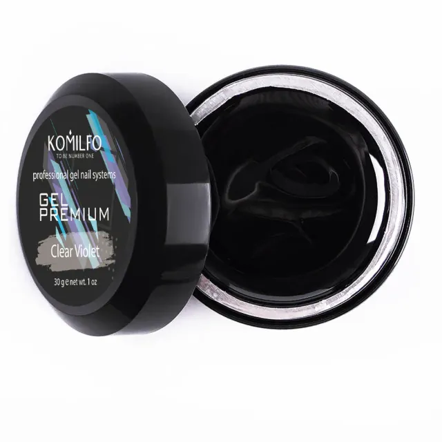 Komilfo Gel Premium Clear Violet gel unghie 30 g violetto