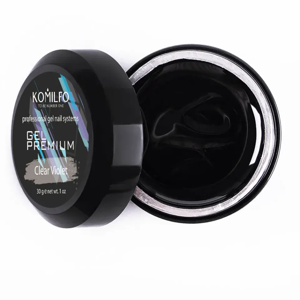 Komilfo Gel Premium Clear Violet gel unghie 30 g violetto
