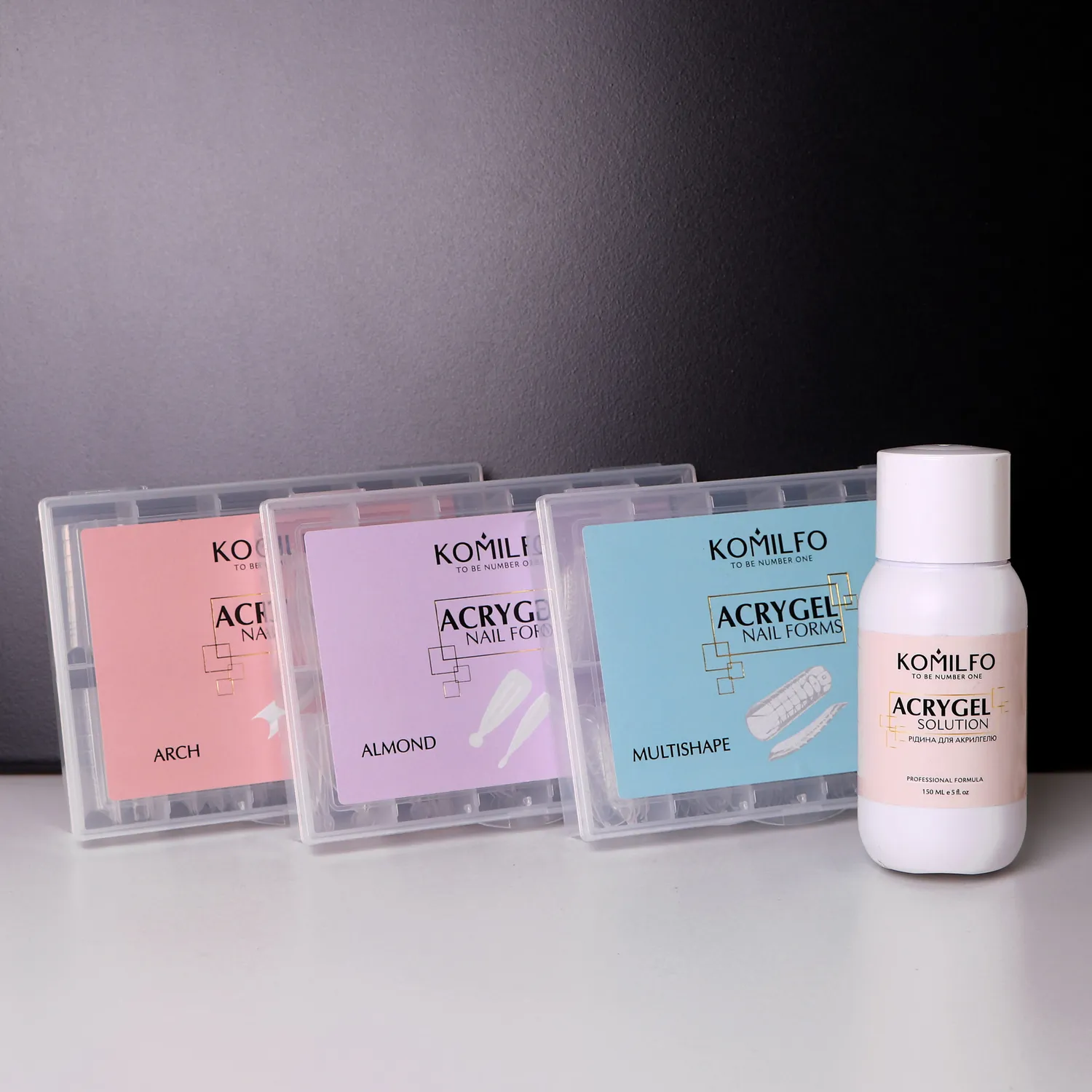 Komilfo Top Nail Forms Almond Dual Form 120 pz