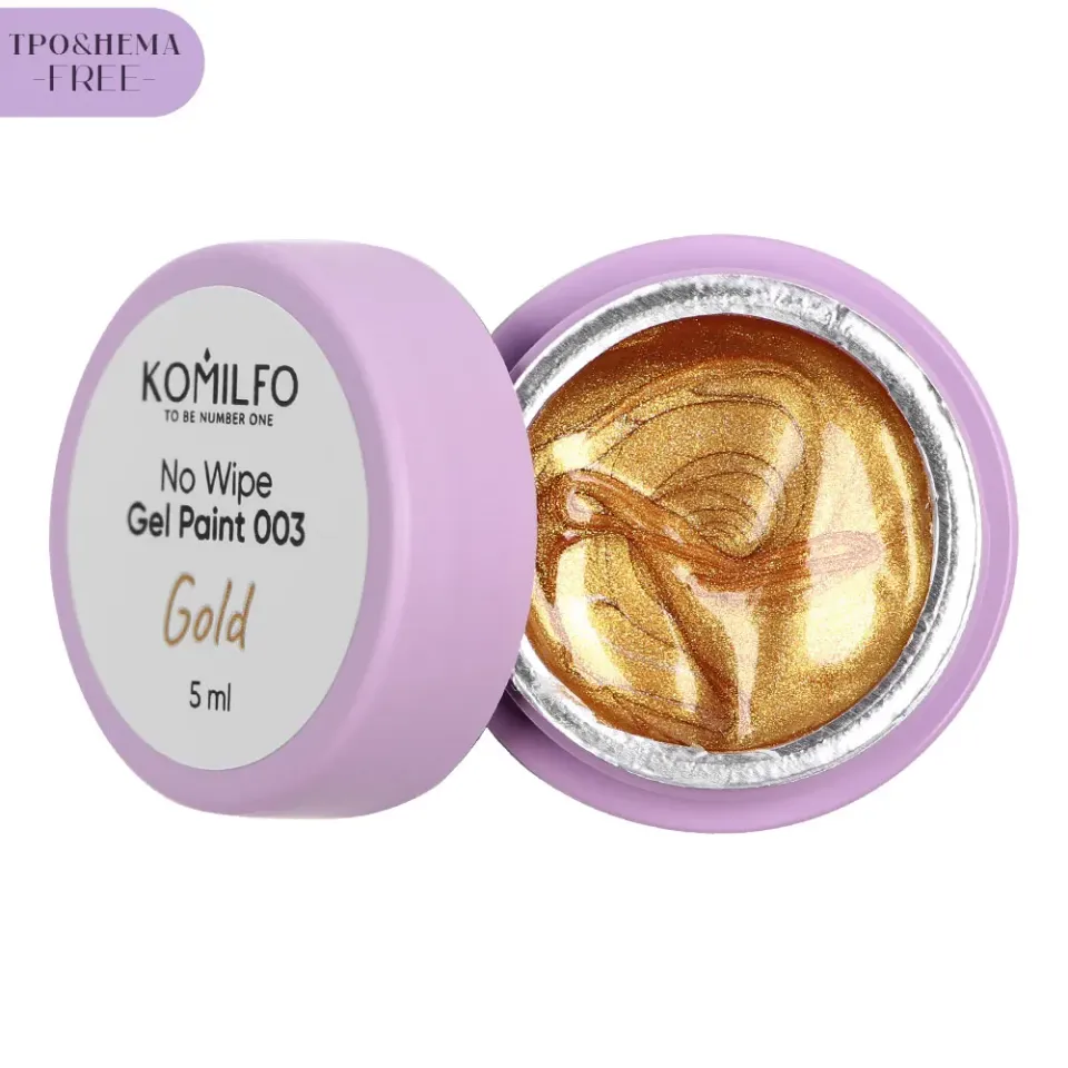 Komilfo No Wipe Gel Paint 003 gel paint oro 5 ml coprente