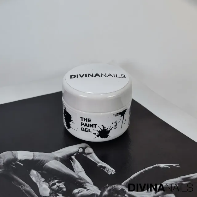 Diva Nails The Paint Gel Black gel nero nail art 5ml