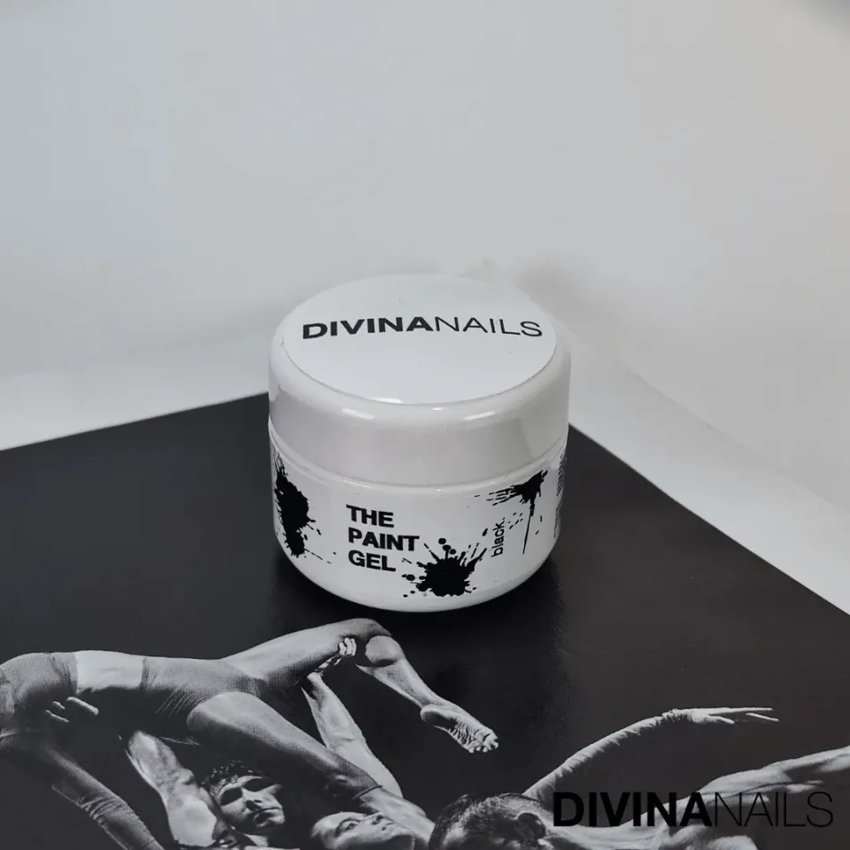 Diva Nails The Paint Gel Black gel nero nail art 5ml