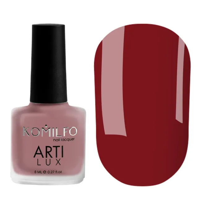 Komilfo ArtiLux Lady in Red 004 smalto classico bordeaux 8 ml