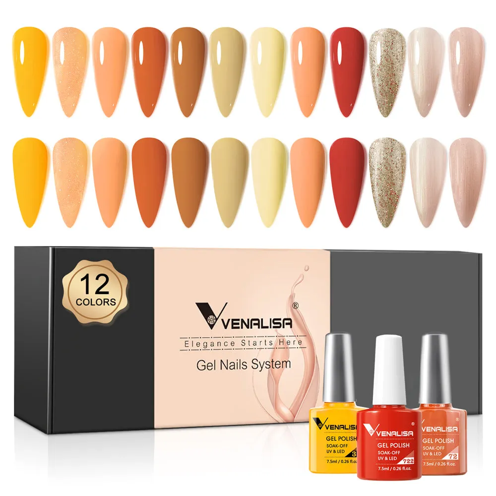 Venalisa smalto semipermanente kit 12 colori 7,5ml TPO free