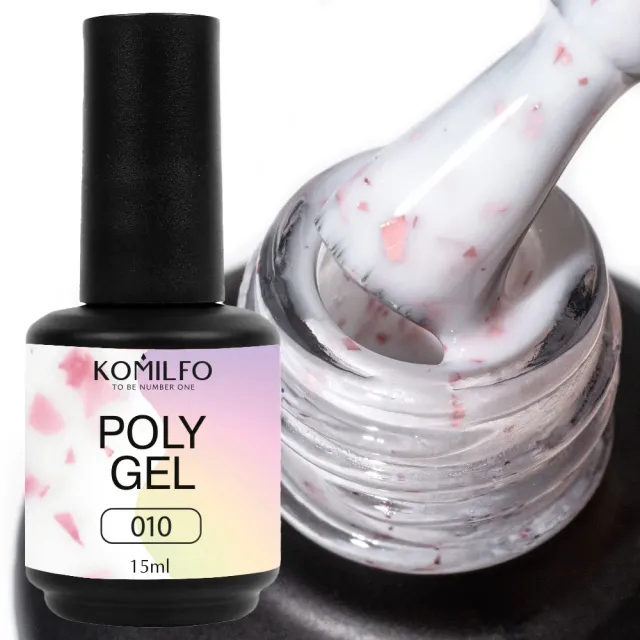 Komilfo PolyGel 010 polygel unghie 15 ml autolivellante