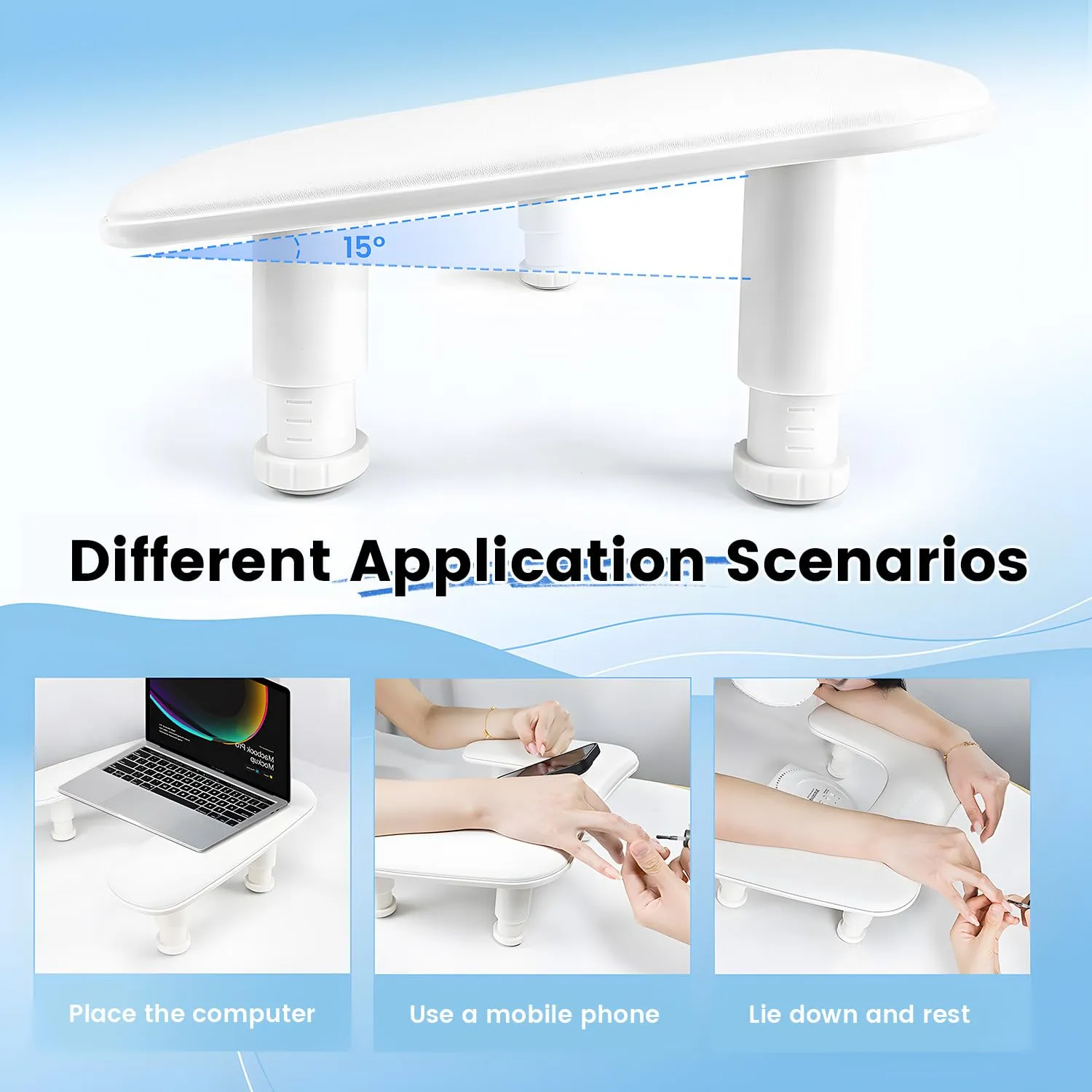 Jodsone poggiamani manicure U bianco supporto telefono