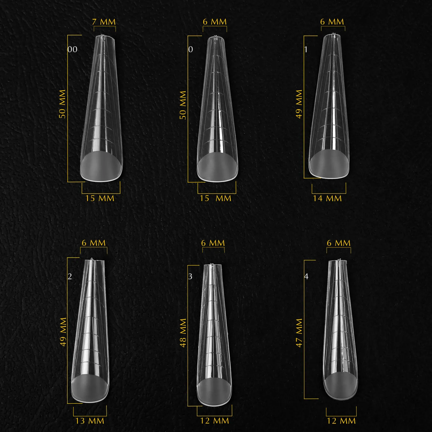 Komilfo Top Nail Forms Long Gothic dual form 130 pz