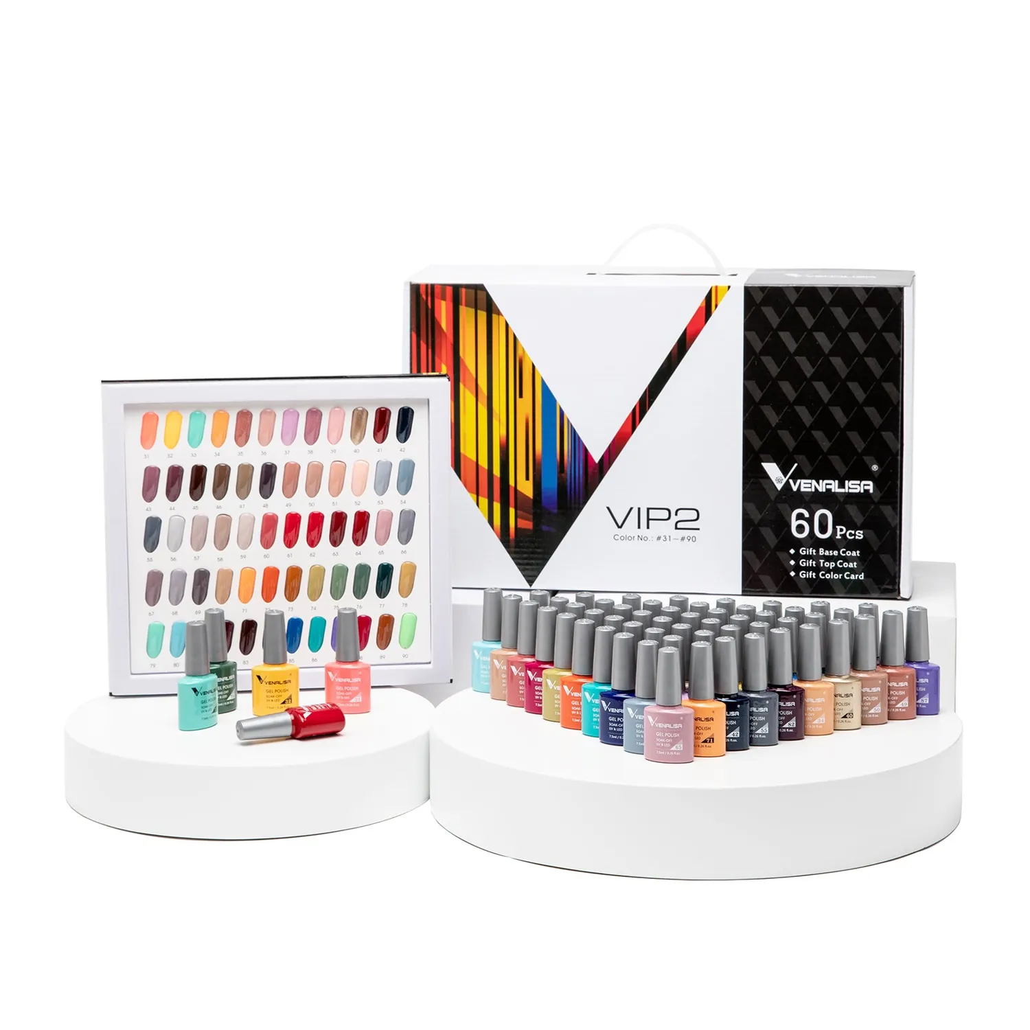 Venalisa VIP2 kit smalti gel 60 colori 7,5ml completo