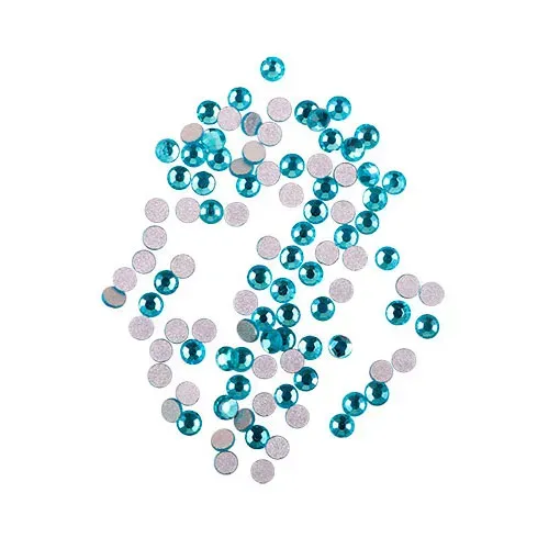 Komilfo strass acquamarina misura 6 decorazioni unghie 100 pezzi