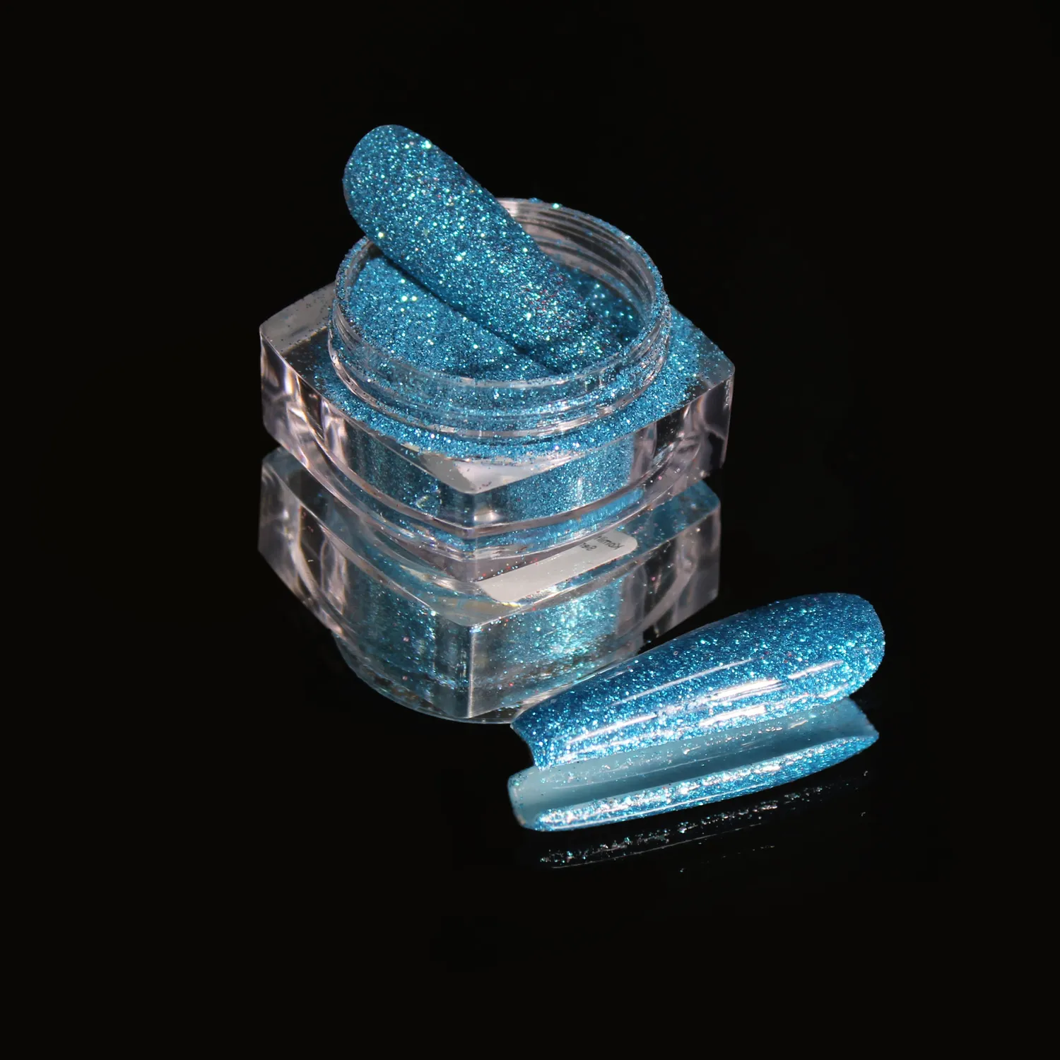 Komilfo 410 glitter unghie 2,5 g micro 0,1 mm solvent-resistant