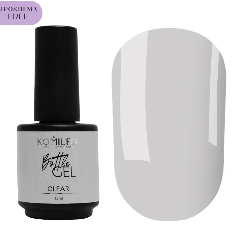 Komilfo Bottle Gel Clear gel unghie 15 ml trasparente
