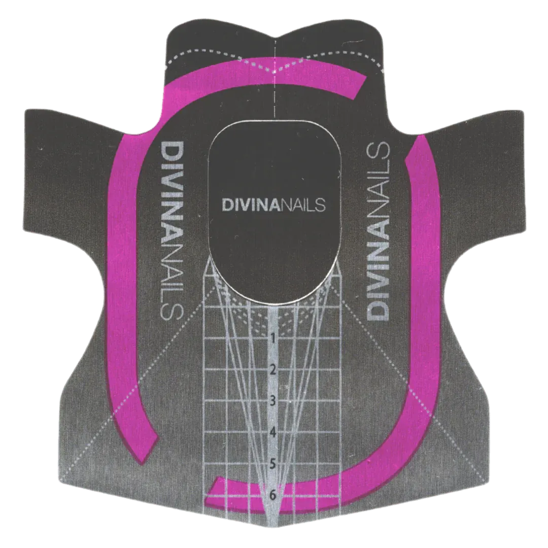 Diva Nails Perfect Salon Shape Nail Form Alluminio 300pz con Box