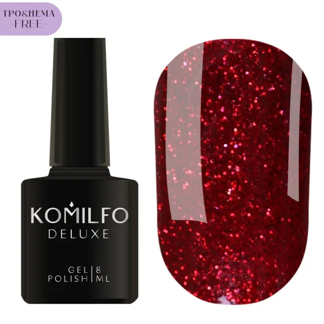 Komilfo Glitter Collection G015 smalto semipermanente 8 ml glitter