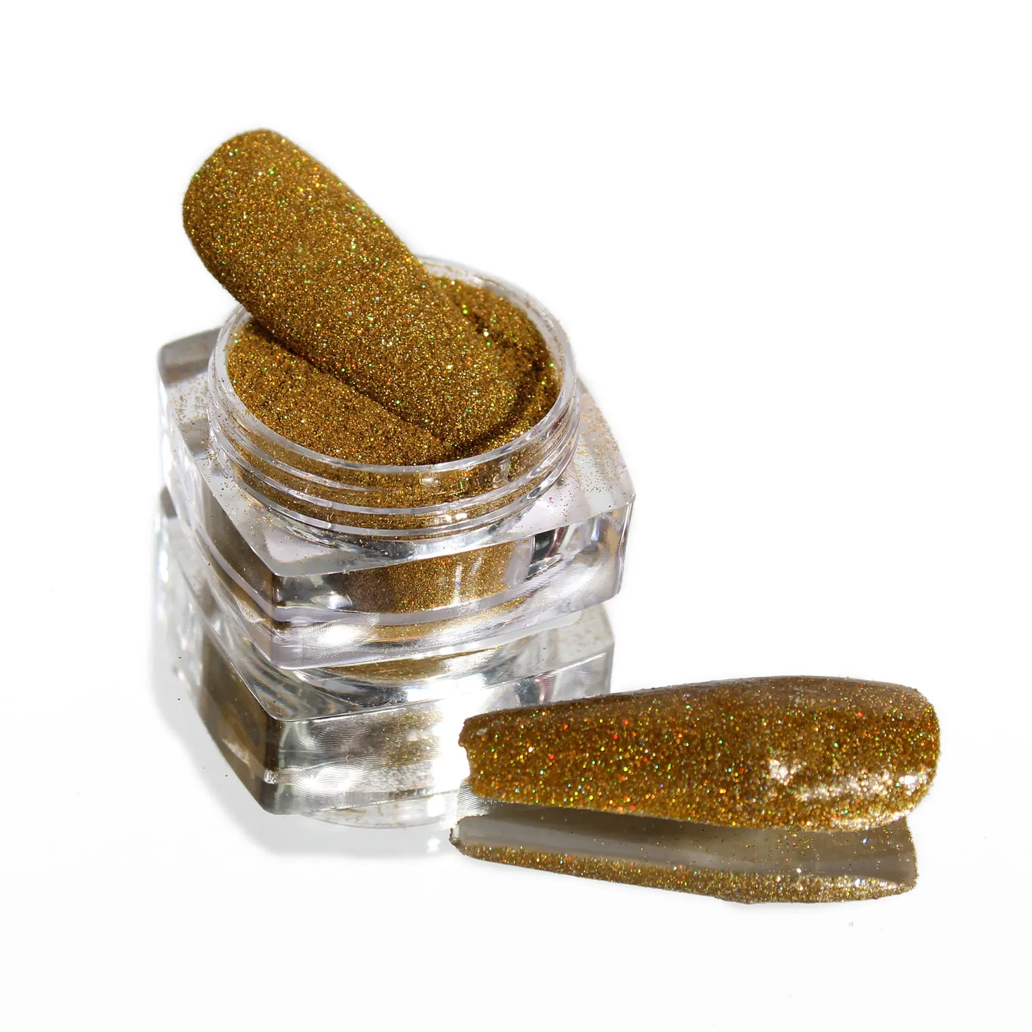 Komilfo Sequin 115 decorazione unghie oro hologram 2,5 g