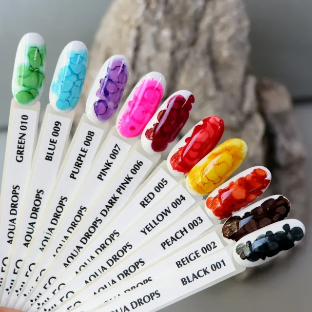 Komilfo Aqua Drops palette dimostrativa nail art non in vendita