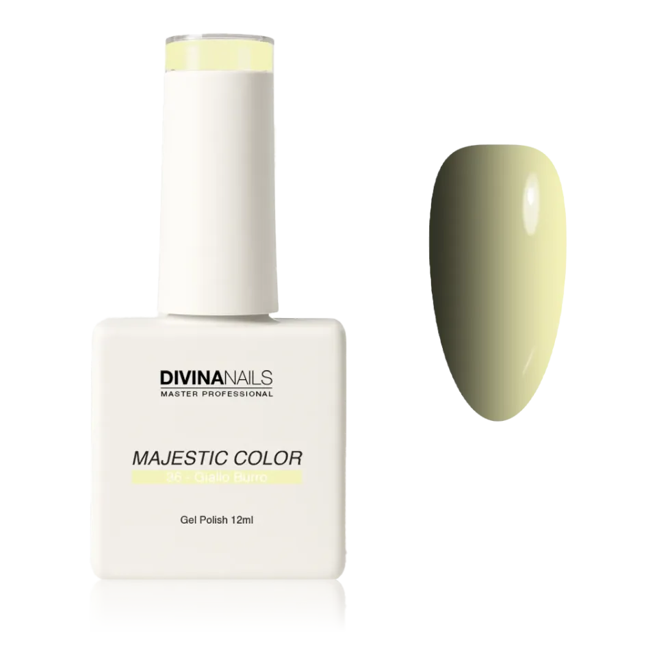 Diva Nails Majestic Color 36 Giallo Burro semipermanente 12ml