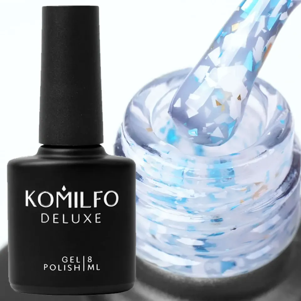 Komilfo Glassy Base GB004 base unghie 8 ml flakes