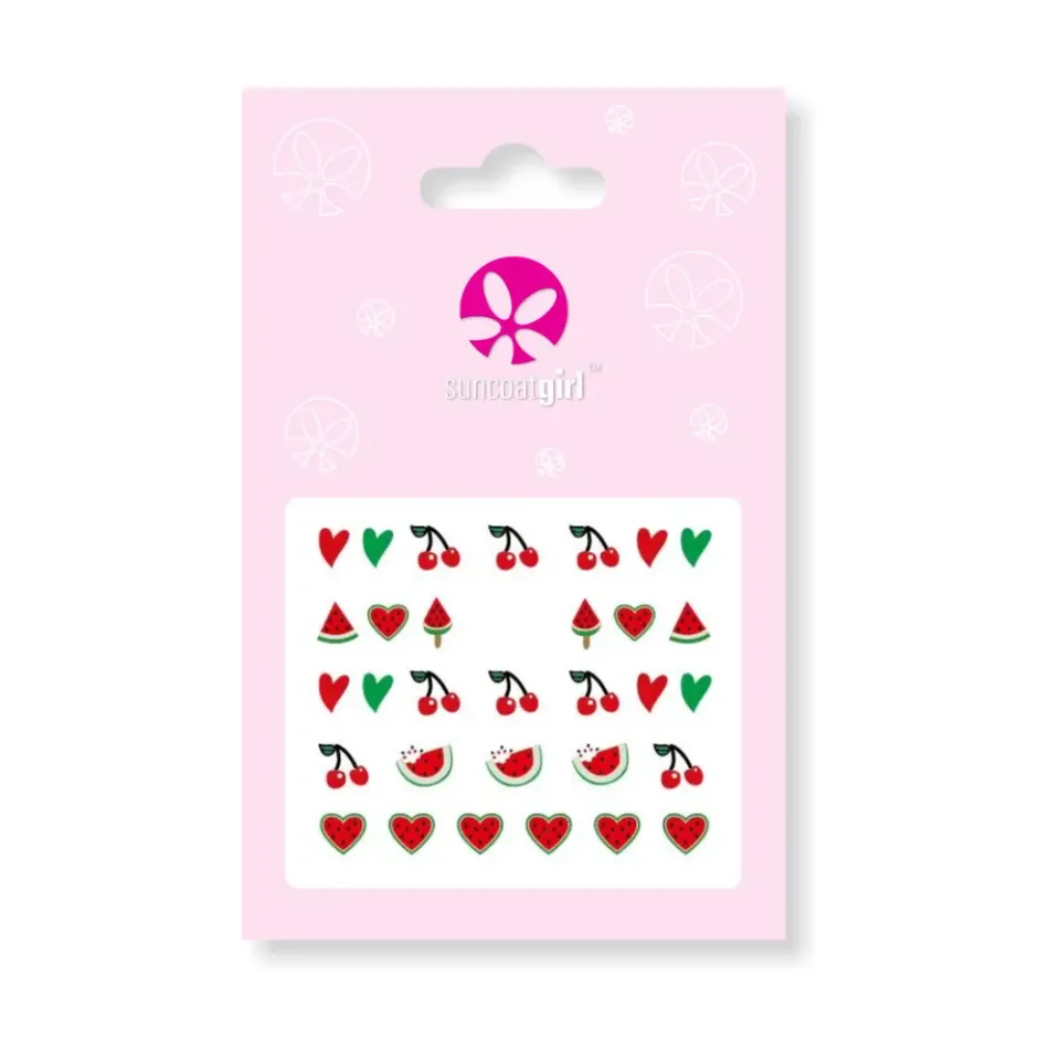 Suncoatgirl Cherry Blossom Bliss sticker unghie rossi